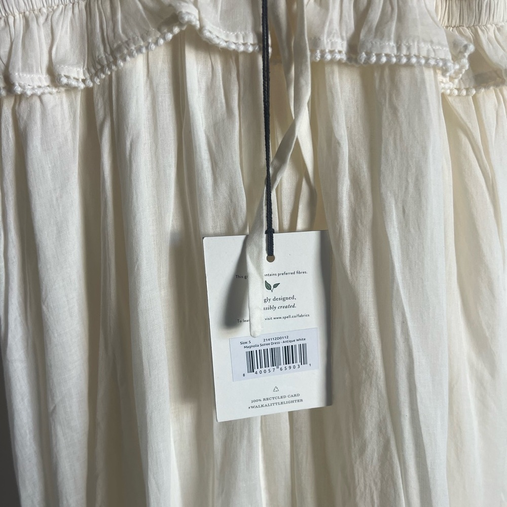Spell Cream Maxi Dress with Spaghetti Straps - Picture 6 of 7